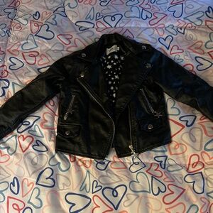 Faux leather jacket